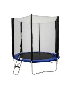 Trampoline with side safety net, H183cm