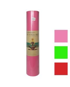 Yoga mat, Fitness, 183x61 cm, 8 mm, TPE, mixed colors