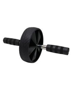 Fitness roller, Fitness, 25x10 cm, 19 cm wheels, PP & TPR material, for abdominal muscle training