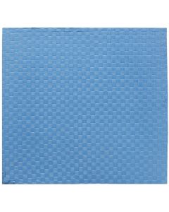 Rubber mat for aerobics and fitness, 100x100x2 cm, yellow and blue
