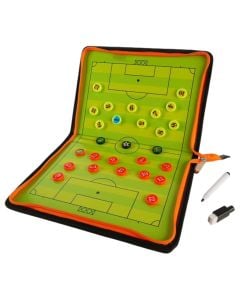 Skemë taktike futbolli, për trajnerë futbolli, 28x20 cm, e palosshme