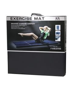 Yoga and fitness exercise mat, 180 x 60 cm, 4 cm thick