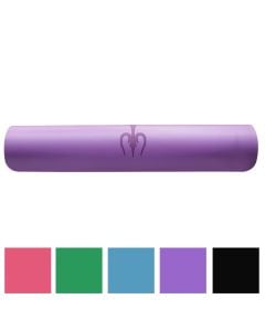 Fitness exercise mat, 183 x 68 cm, 4.5 mm thick, rubber material