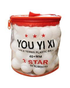 Topa ping pongu, 24 copë, kuti plastike