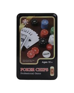 Set Poker, paketim metalik, mosha +10 vjeç