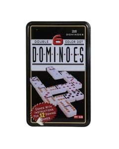 Domino, ngjyrë e bardhë, paketim metalik
