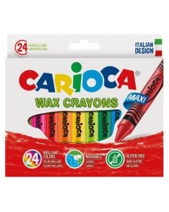 Wax Crayons Carioca Maxi 24 colour