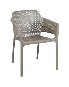 Karrige me krahe per ambient te jashtem, ngjyre cappuccino, 59*58*79 cm