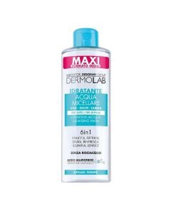Uje micelar, Dermolab, pastrues dhe hidratues, 6 ne 1, të gjitha tipet e lëkurës, 400 ml, 1 cope