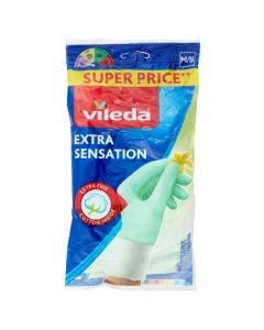 Cleaning gloves, Vileda, Medium, green, 1 piece