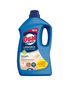 Detergjent likuid për rrobat, Dual, Marsiglia, 1.8 lt, 45 larje, 1 copë