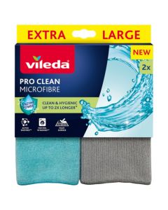 Cleaning cloth, Vileda, Pro Clean, Extra Large, microfiber, 2 cloths, 1 piece