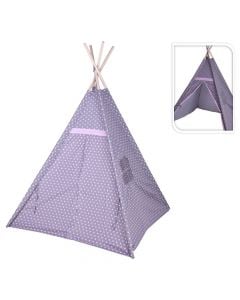 Tent, "Tepe", polyester, 103x103x160 cm, grey-pink