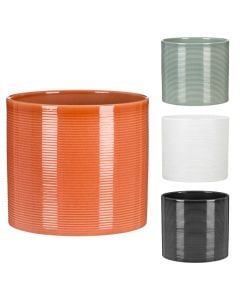 Vazo lulesh rrethore, D 7 cm, materiali qeramik