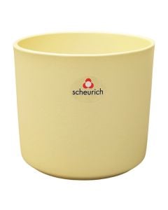 Vazo lulesh rrethore, D 14 cm, materiali qeramik, ngjyra e verdhe