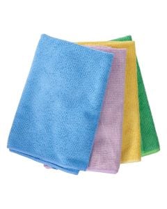 Cleaning cloths, microfiber, mixed, 4 pieces, 1 pack