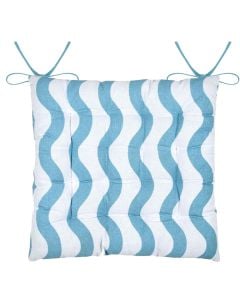 Shilte karrigeje Coolvibes blu me të bardhë 38x38 cm