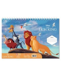 Drawing notebook, DKS, 23x33 cm, 40 pages, Stickers, Lion King Simba, 1 piece