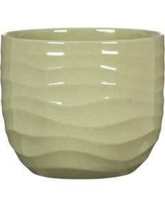 Flower vase, ceramic, Green, Ø18  cm