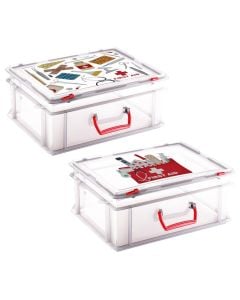 First aid kit, plastic, 15 lt, 1 piece