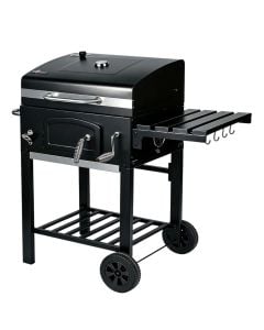 Charcoal barbecue, Ontario II, metal, 100x117x66 cm, black, 1 piece