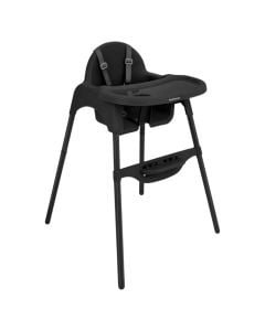 High chair for children, Kikka Boo, Jammy, 2 in 1, +6 months, 15 kg, black, 1 piece