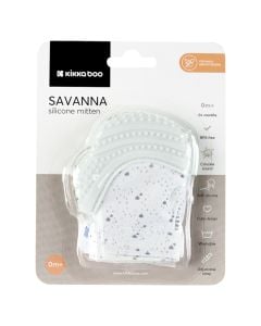 Dorezë silikoni për bebe, Kikka Boo, BPA free, +0 muajsh, blu, 9.8x7.6 cm, 1 copë