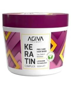 Maskë për flokët, Agiva, kompleks keratine, 300 ml, 1 copë