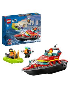 Lego, City, Fire Rescue Boat, +5 years, 1 piece