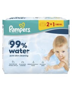 Baby wipes, Pampers, 99% water, 1 pack
