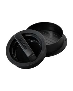 Hamburger press, Enders, plastic, black, ø 12.5x6 cm, 1 piece