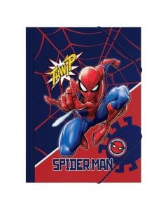 Dosje kartoni me llastik, Spiderman, A4, 25x35 cm, 1 copë