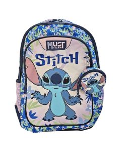 School bag, Lilo & Stitch, 3 pockets, 32x43x18 cm, mixed, 1 piece