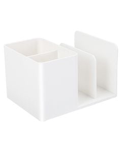 Organizues tavoline, Deli NU, 12x15.5x9.6 cm, e bardhë, 1 copë