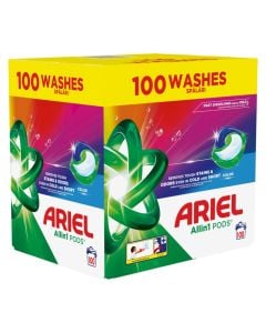 Laundry detergent capsule, Ariel, Color, 100 capsules, 1 pack