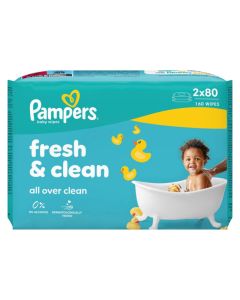 Wet papers, Pampers, Fresh & Clean, 2x80, 1 pack