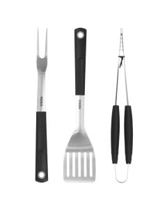 Set aksesorë për barbekju, Neka, celik inoks, 3 pjesë, 1 copë