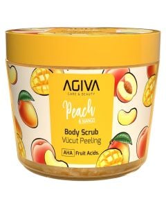 Scrub për trupin, Agiva, Peach Mango, 300 ml, 1 copë