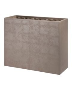 Plastic flower planter, dark beige, 79.4 x 29 x 68 cm (H)