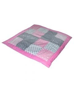 Carpets for tents Carpets, 100% pamubk, 100x100 cm, pink-gray