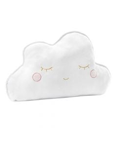  Decorative pillow for children's room with cloud decor, 54x31 cm, white