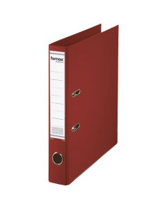 Lever archive file, Fornax, cardboard and metal, 28.5x32x5.5 cm, dark red, 1 piece