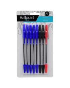 Ballpoint pens, Free & Easy, polypropylene, 21 cm, miscellaneous, 8 pieces