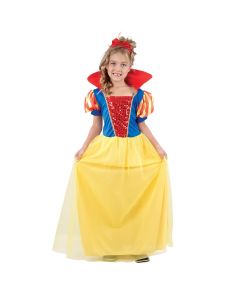 Kostum Halloween për femra , "Snow white",L, verdhë-kuq-blu