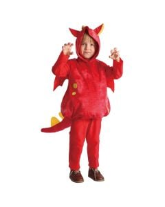 Kostum Halloween per meshkuj, Dragon, 80-92 cm, kuqe