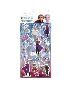 Set of stickers for children, Frozen 2, plastic, 10x22 cm, blue, 1 piece