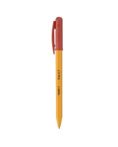 Ballpoint pen, Tratto, plastic, 15x0.7 cm, red and yellow, 1 piece