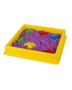 Set me rërë kinetike dhe forma, për fëmijë, 3A, rërë kinetike dhe plastikë, 500 g, mikse, 8 copë