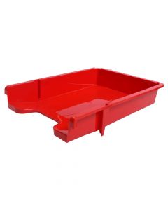 Horizontal tabletop file organiser, Ark, plastic, 25x34x6.7 cm, red, 1 piece