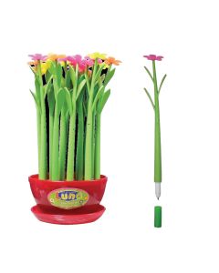 Stilolaps me zbukurim, Luna, plastik&euml; dhe gom&euml;, 17.5x1 cm, mikse, 1 cop&euml;